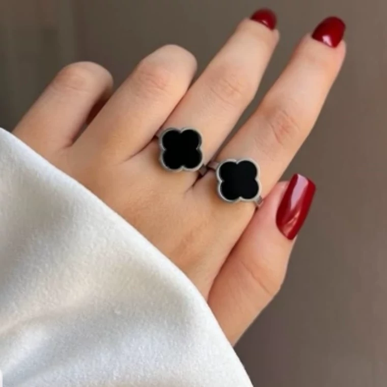 انگشتر ونکلیف نقره ای فیری سایز